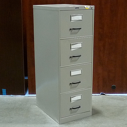 Global 2600 Series Vertical Filing Cabinet  Grey Used 